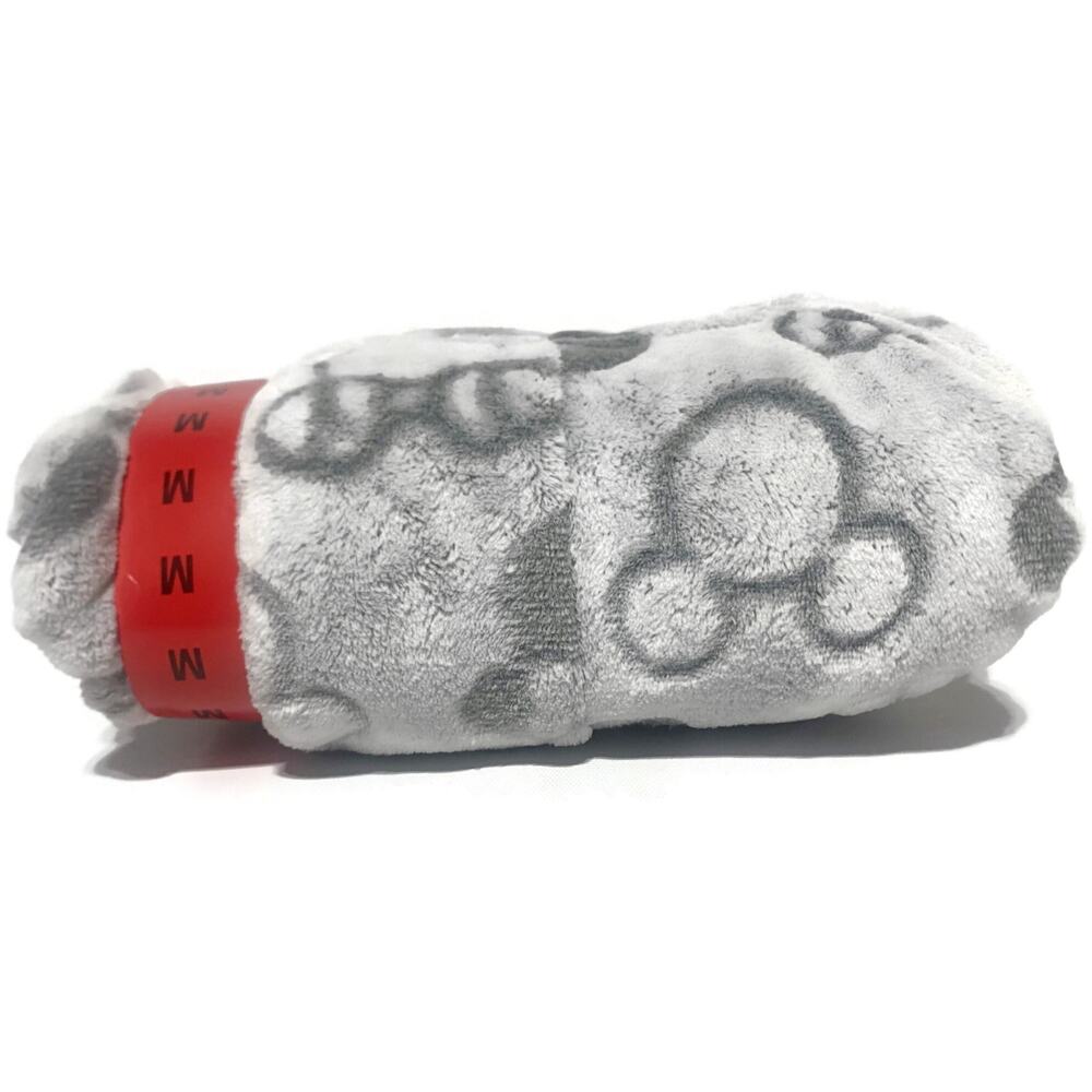 Disney Mickey and Minnie One Piece Pajama Hooded Gray Size Medium NEW - Picture 4 of 9